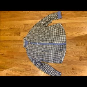 White/ black plaid Polo dress shirt. 4X